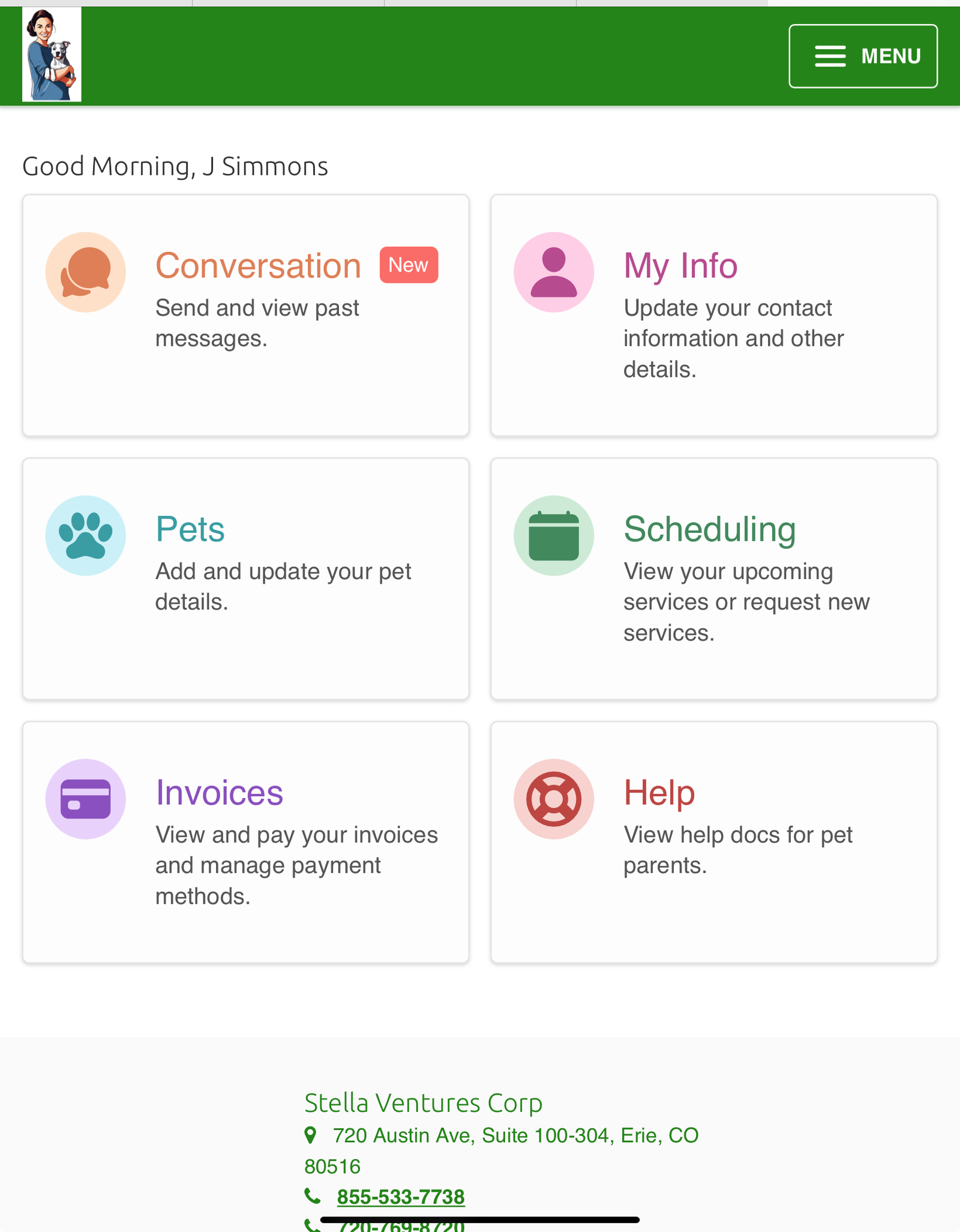 Pet Parent Portal